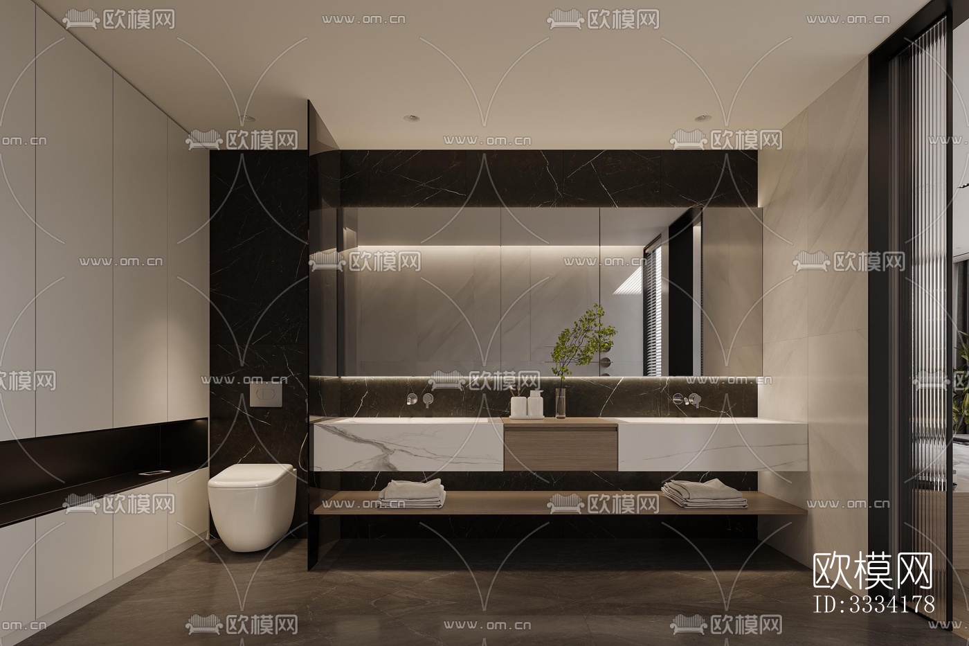 现代卧室效果图下载（渲染图6）