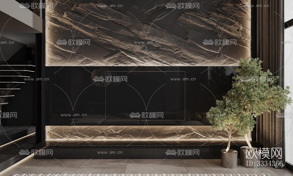 現(xiàn)代臥室效果圖下載(渲染圖2)