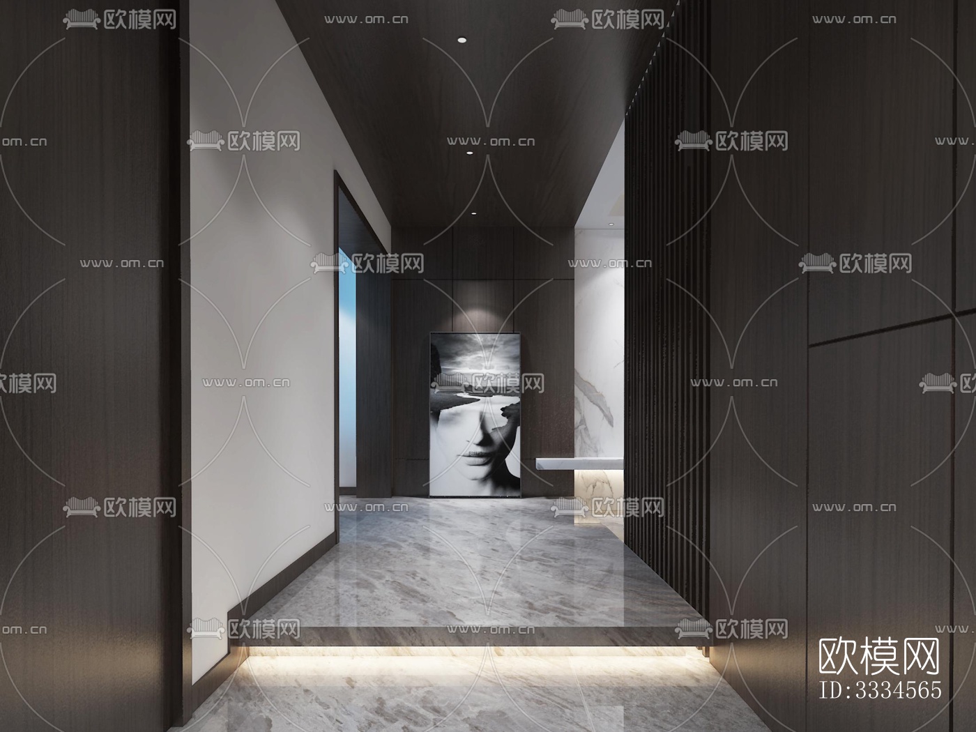 现代客厅效果图下载（渲染图1）