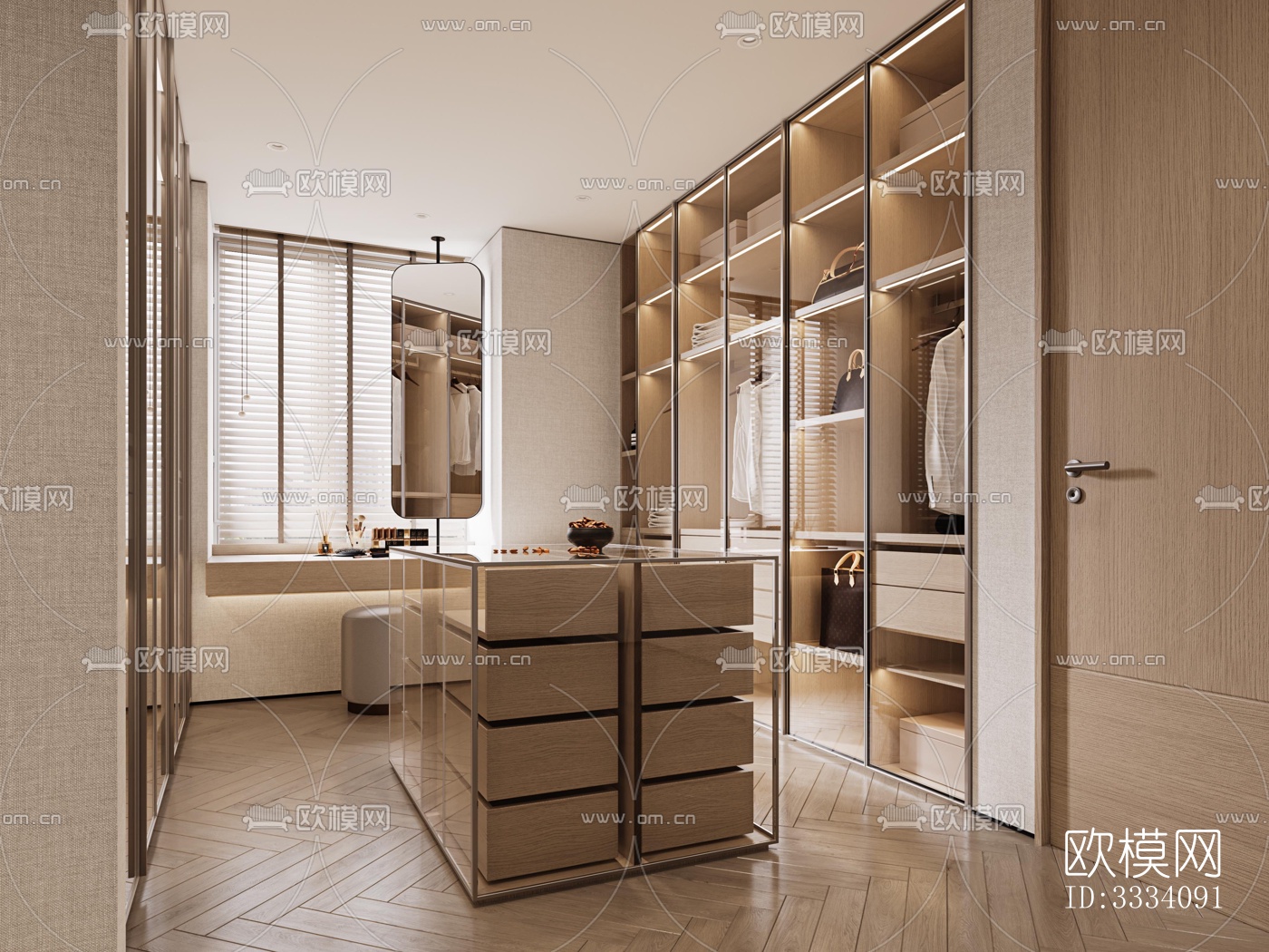 现代卧室效果图下载（渲染图5）