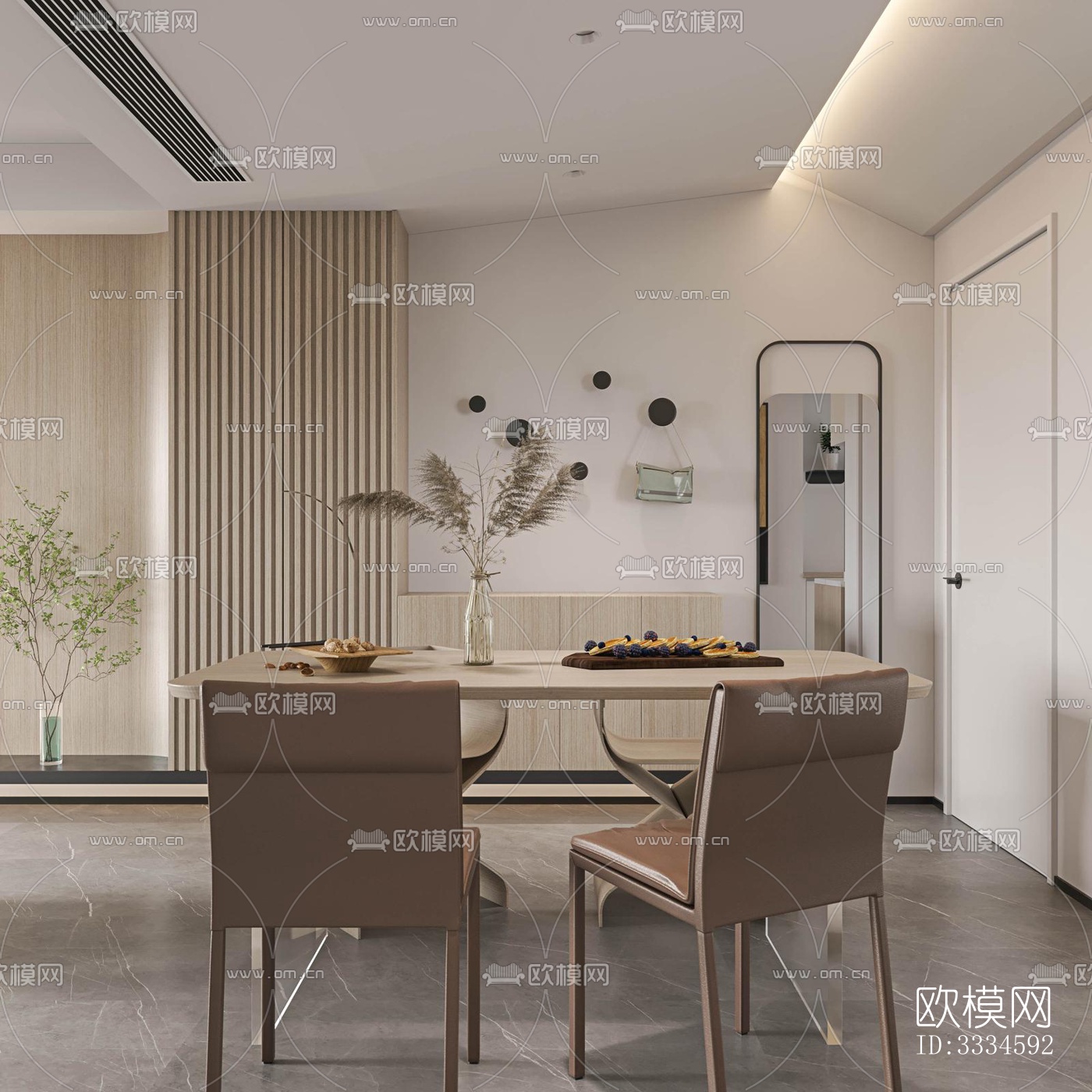 现代客厅效果图下载（渲染图4）