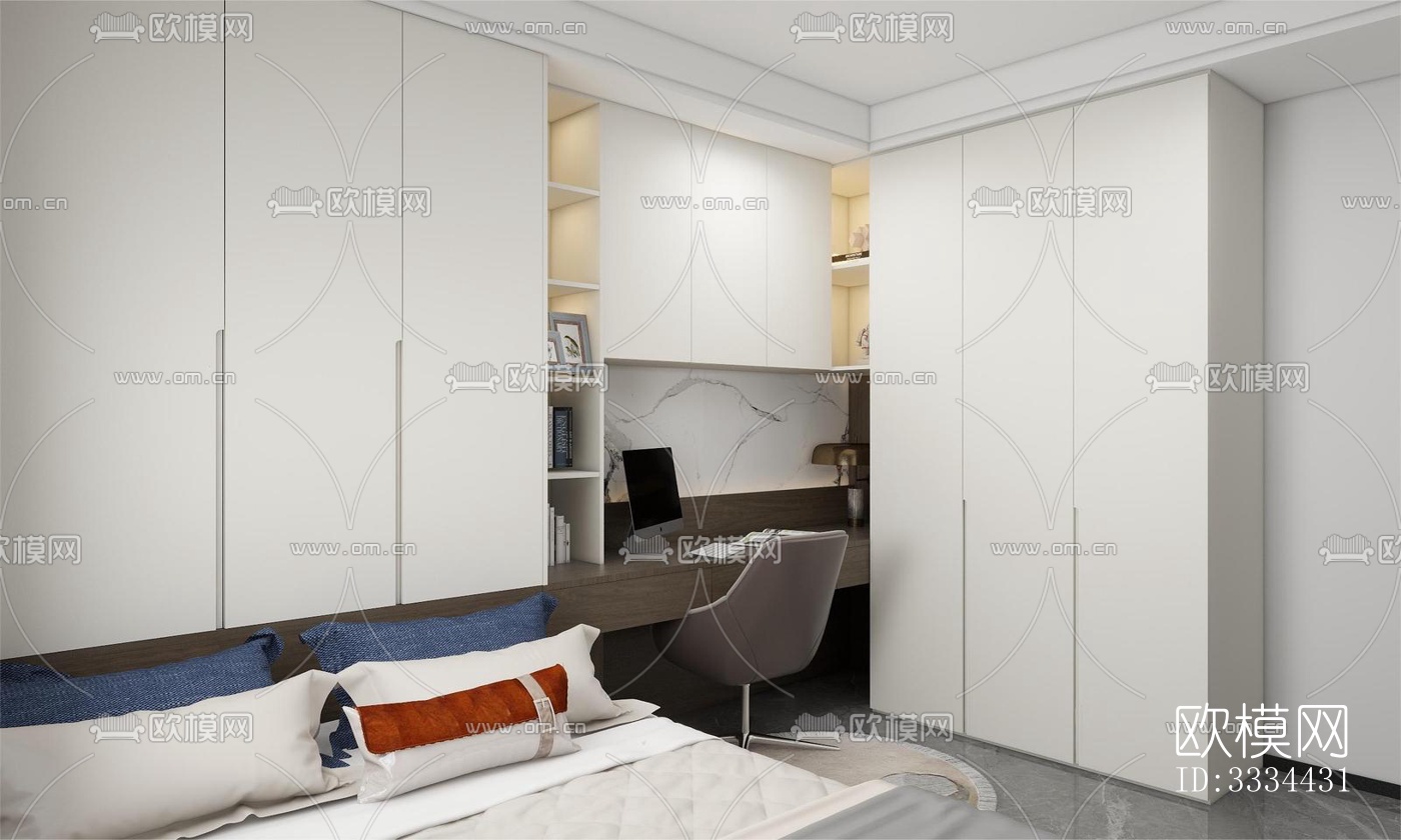 现代卧室效果图下载（渲染图5）