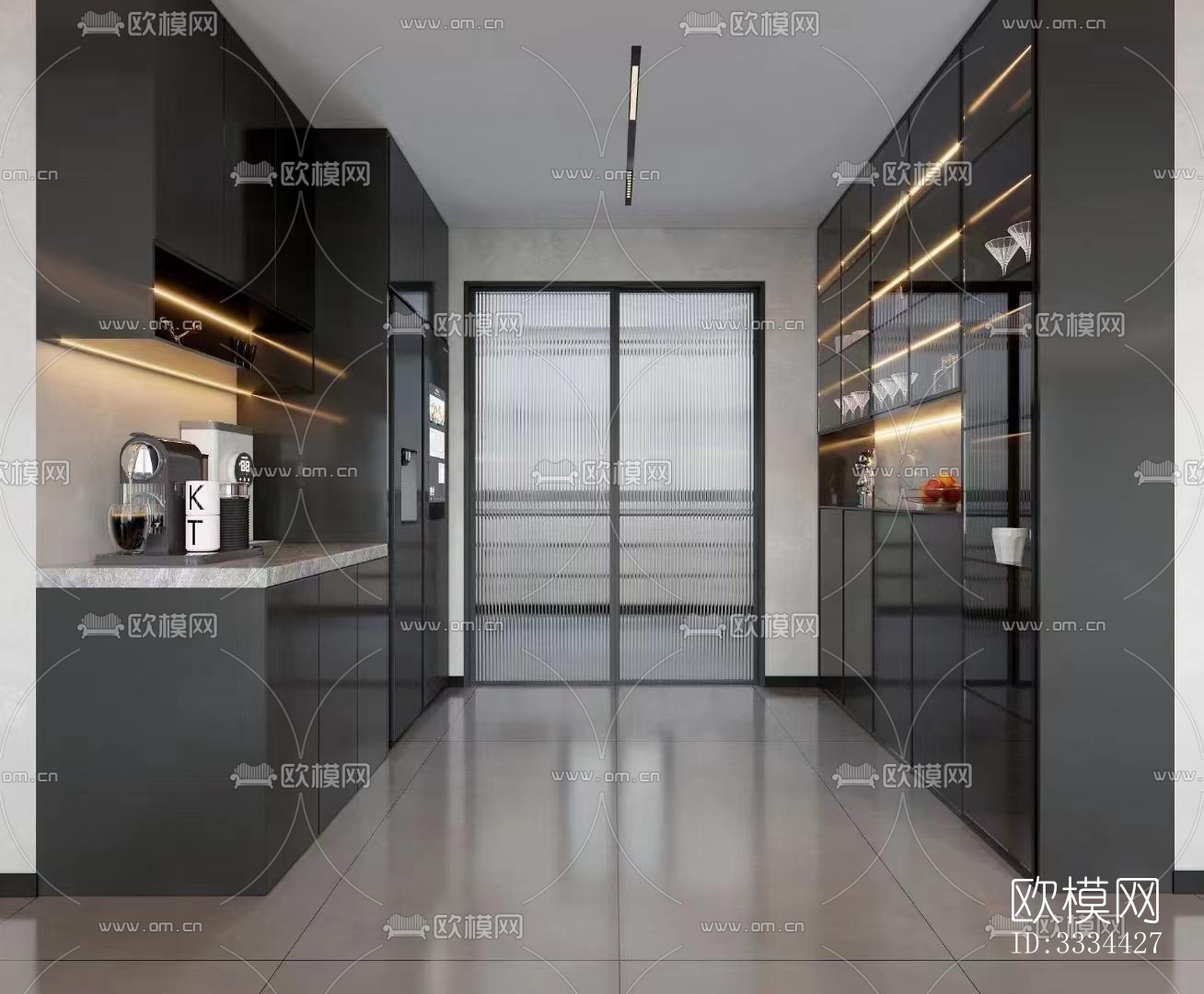 现代卧室效果图下载（渲染图4）