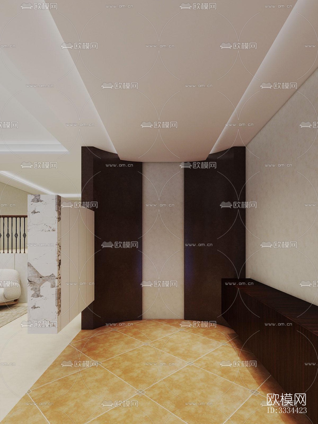 现代卧室效果图下载（渲染图3）