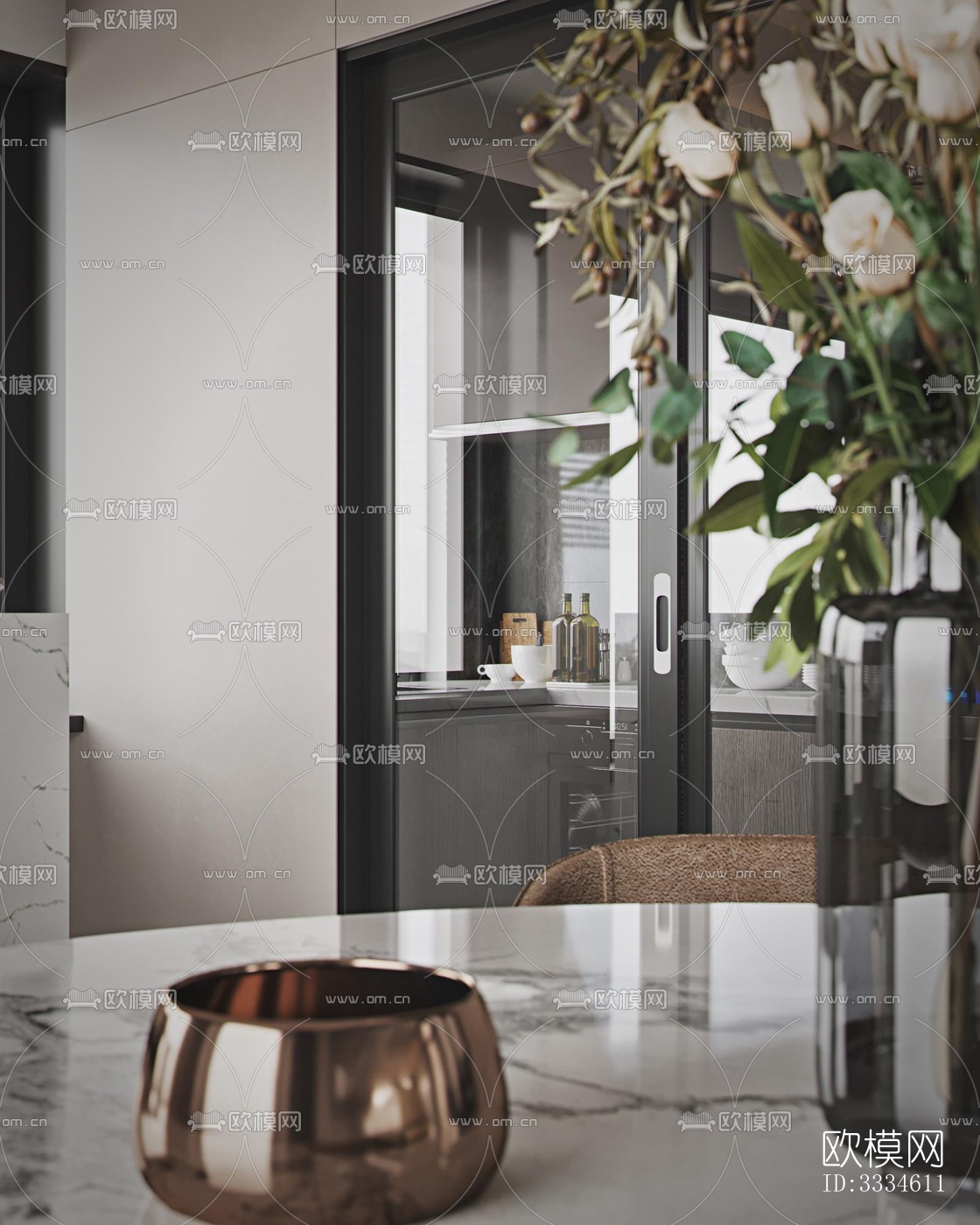 现代客厅效果图下载（渲染图3）