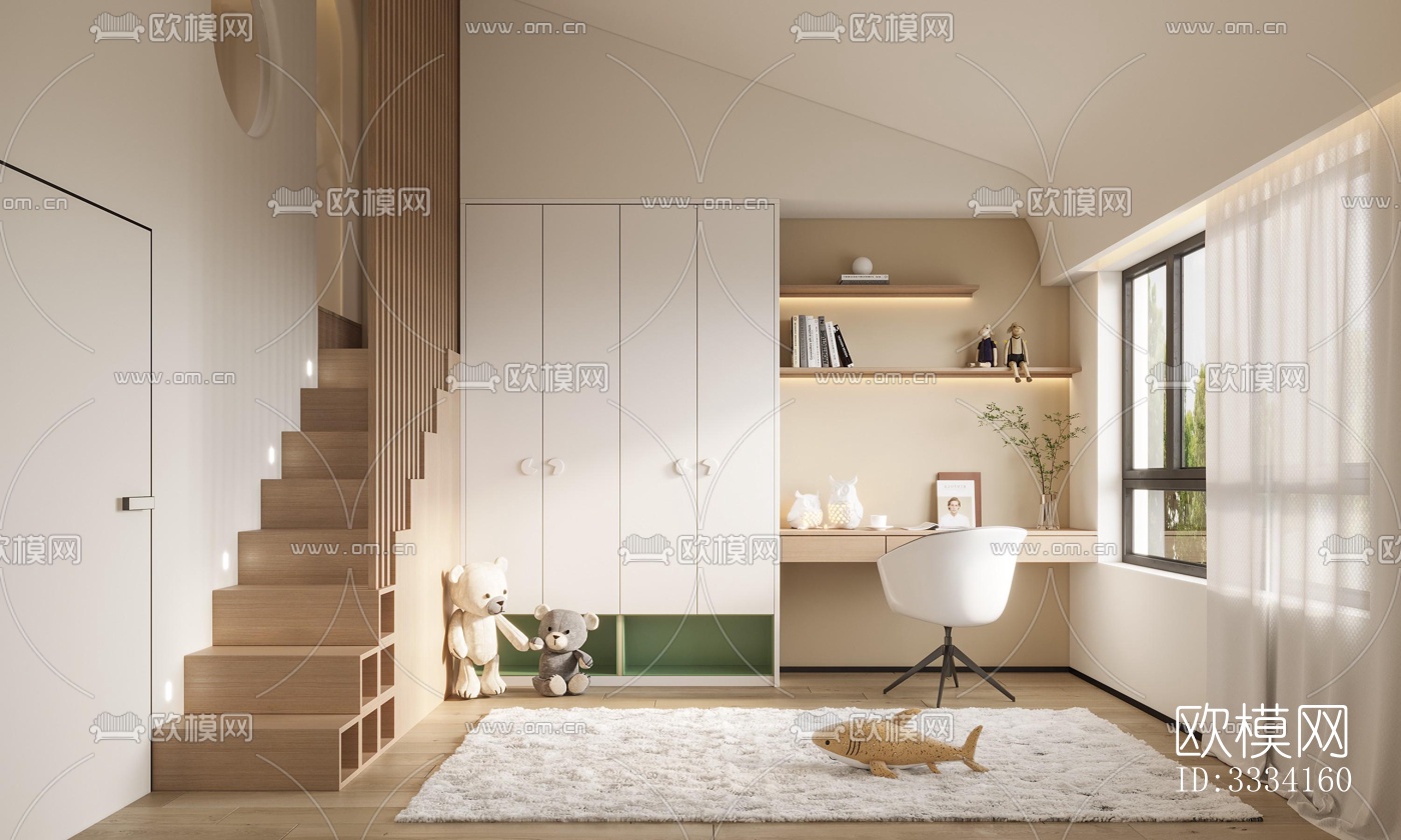 现代卧室效果图下载（渲染图9）