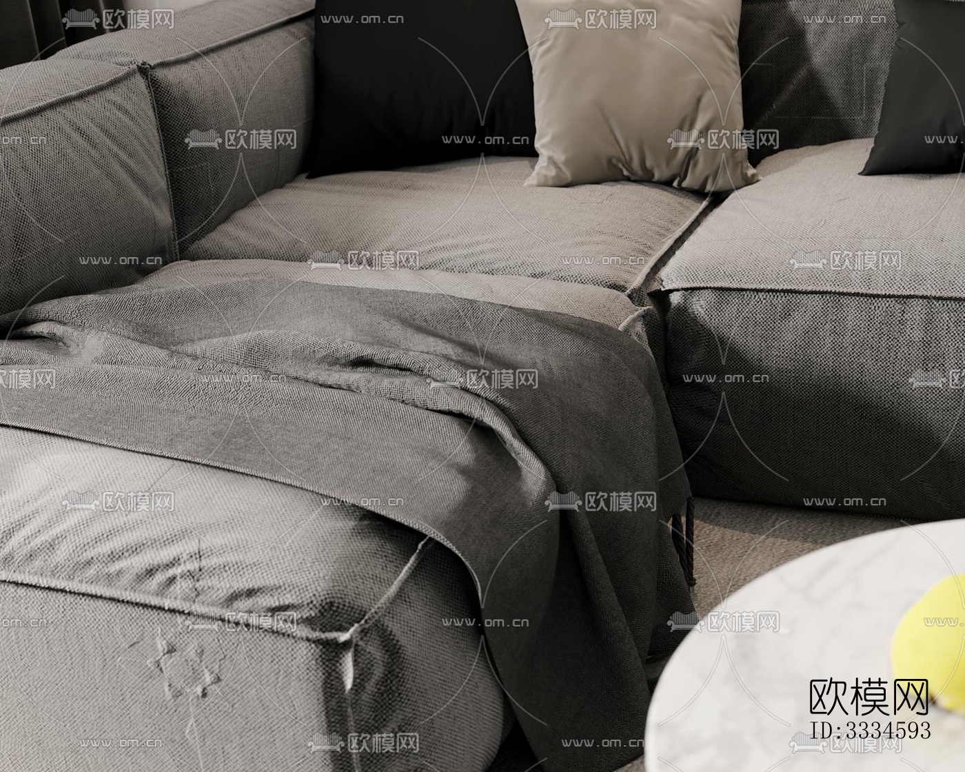 现代客厅效果图下载（渲染图5）