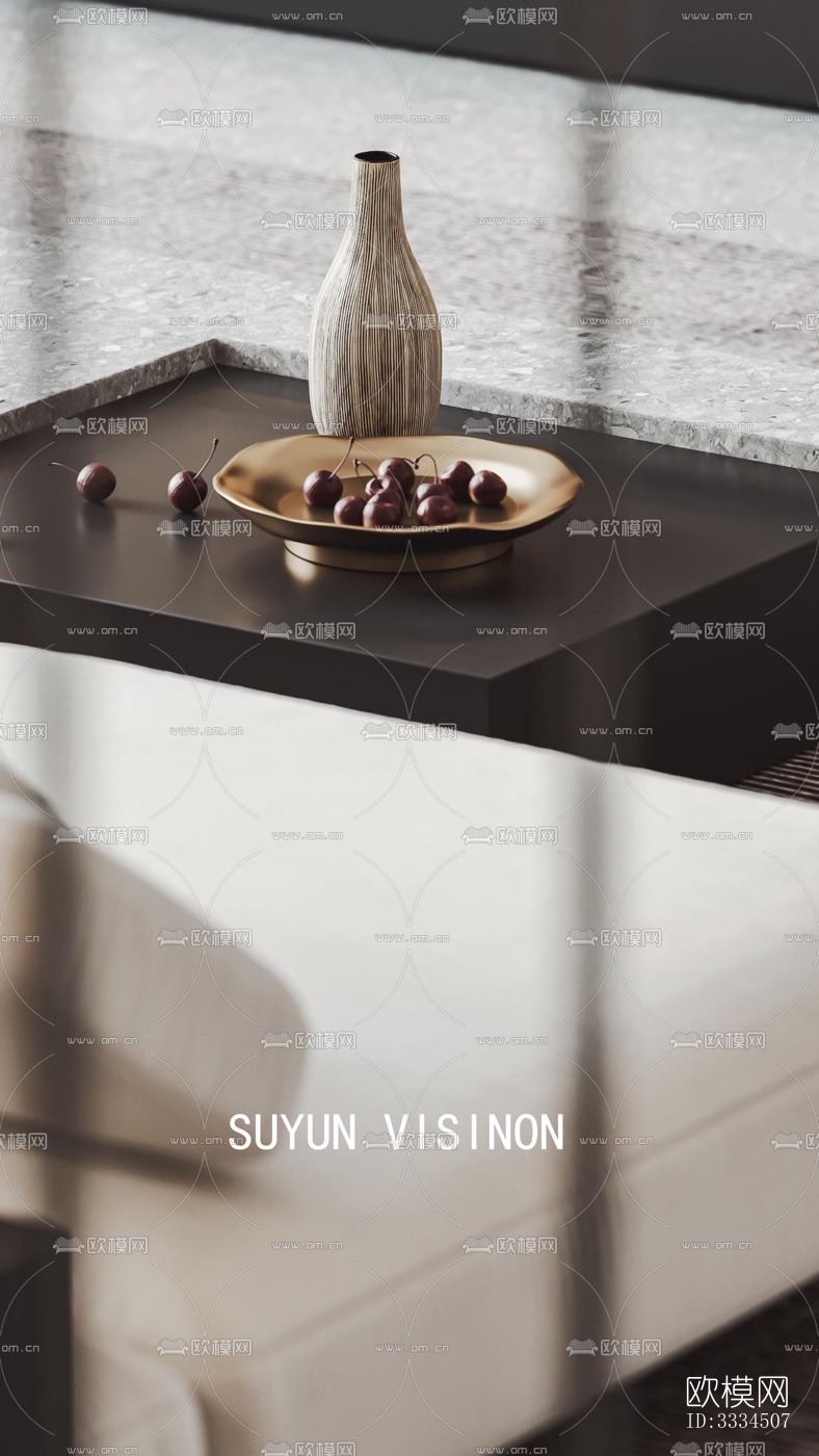 现代客厅效果图下载（渲染图4）