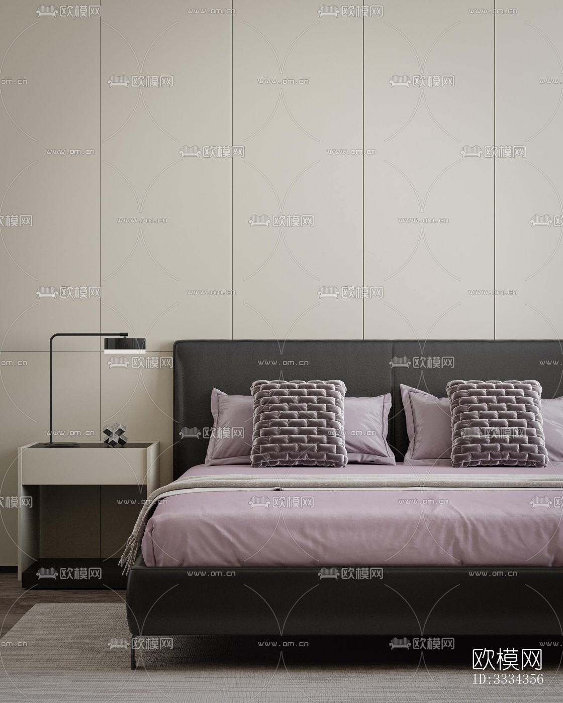 现代卧室效果图下载（渲染图6）