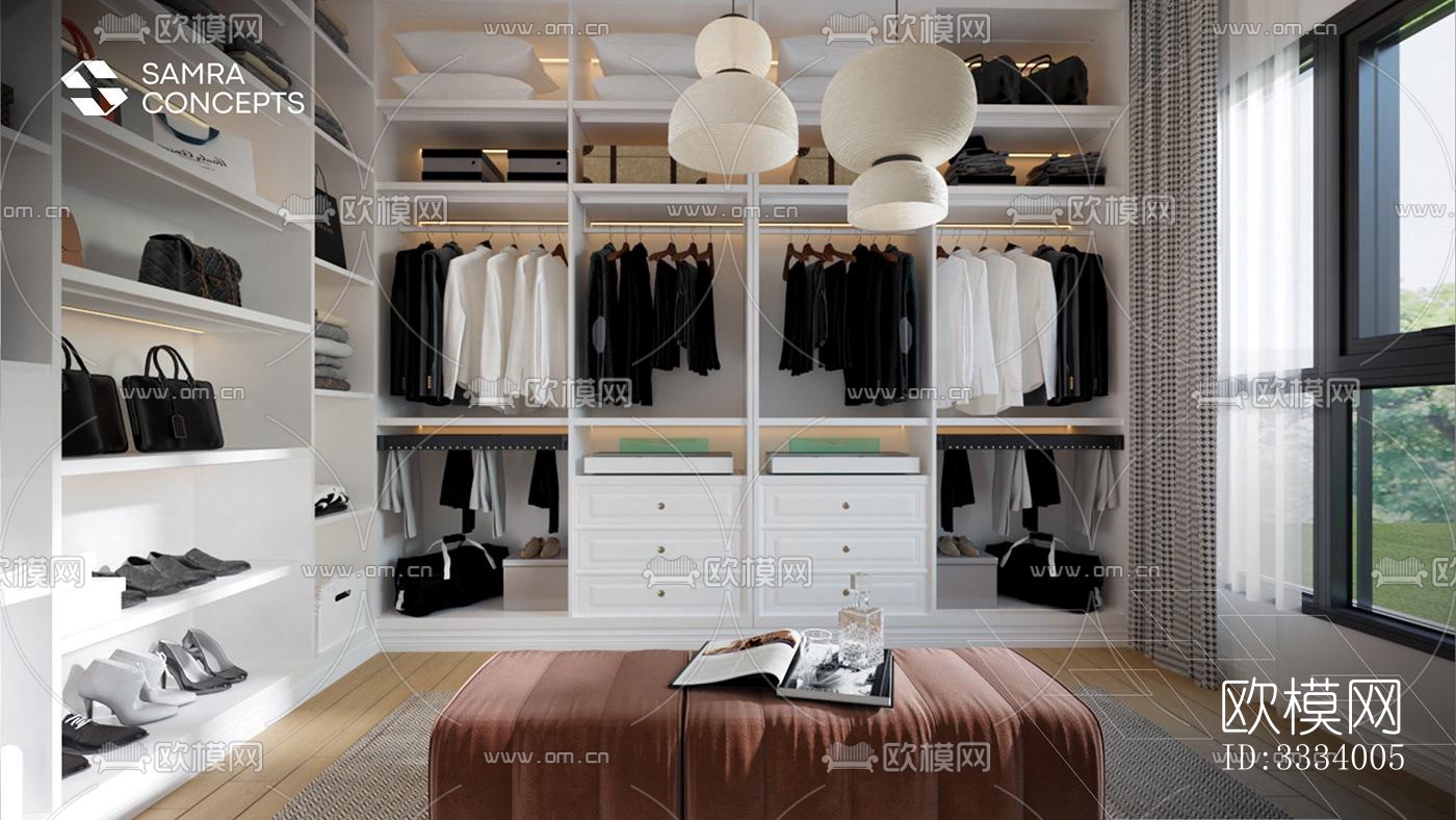 现代卧室效果图下载（渲染图8）