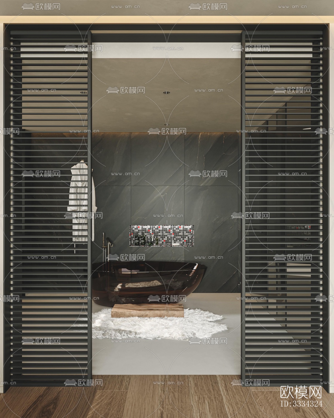 现代卧室效果图下载（渲染图12）