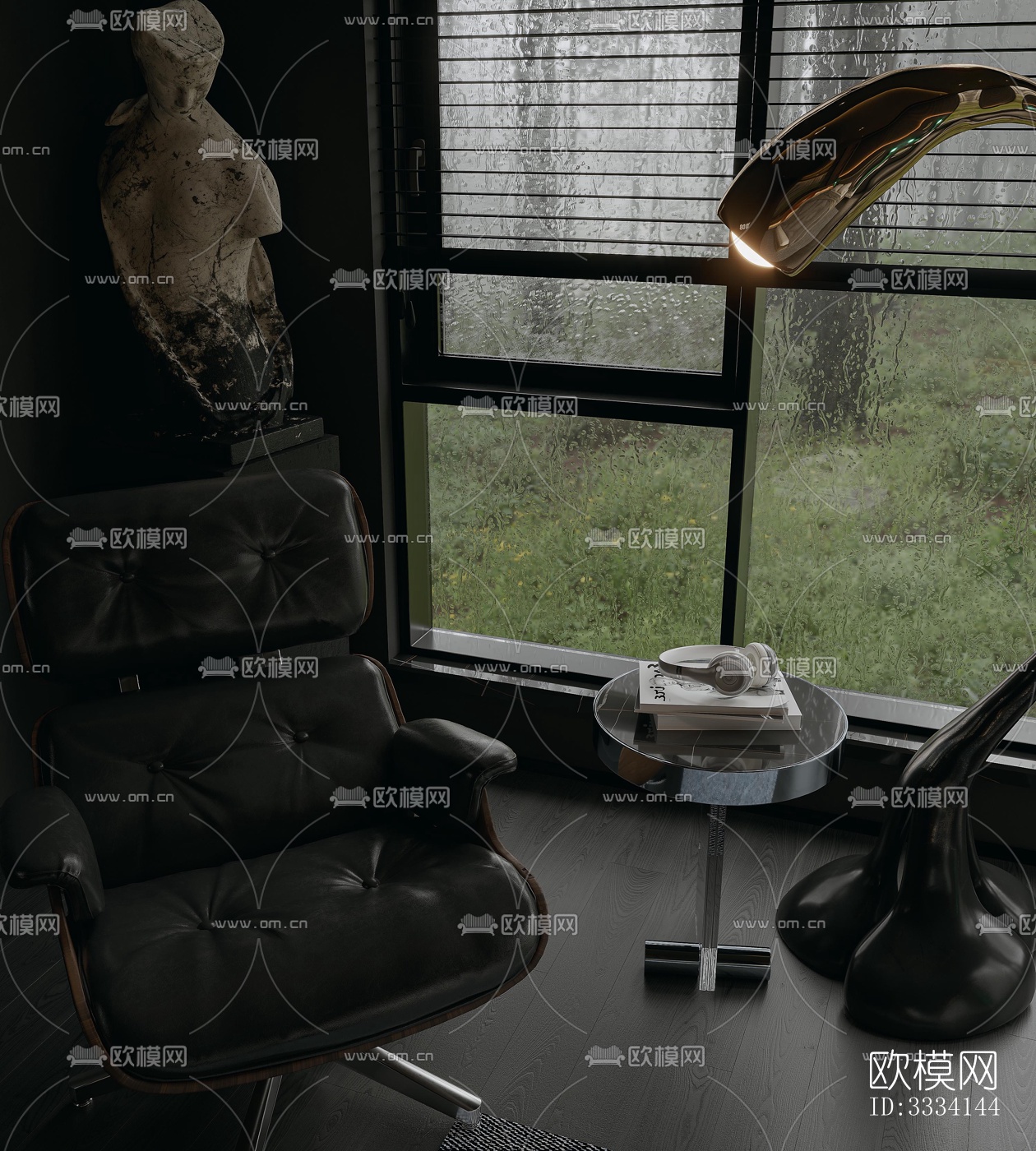 现代卧室效果图下载（渲染图5）