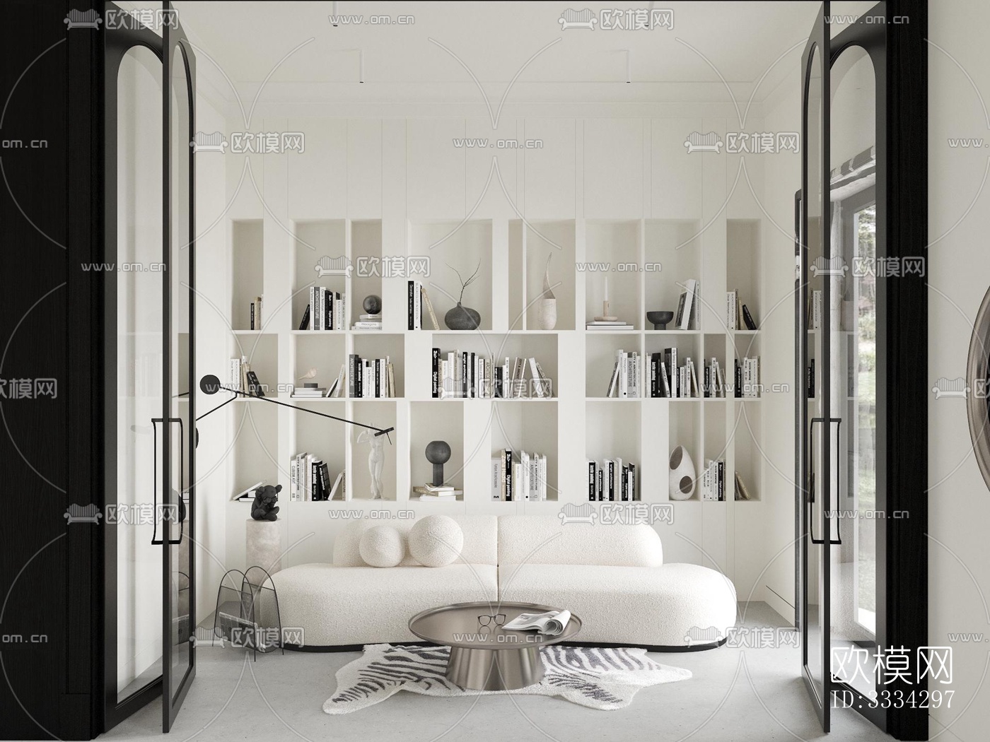 现代卧室效果图下载（渲染图2）