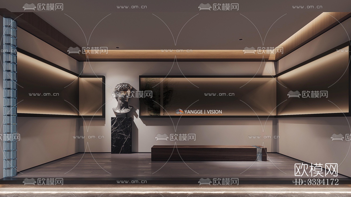 现代卧室效果图下载（渲染图5）