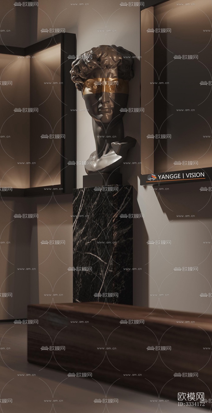 现代卧室效果图下载（渲染图8）