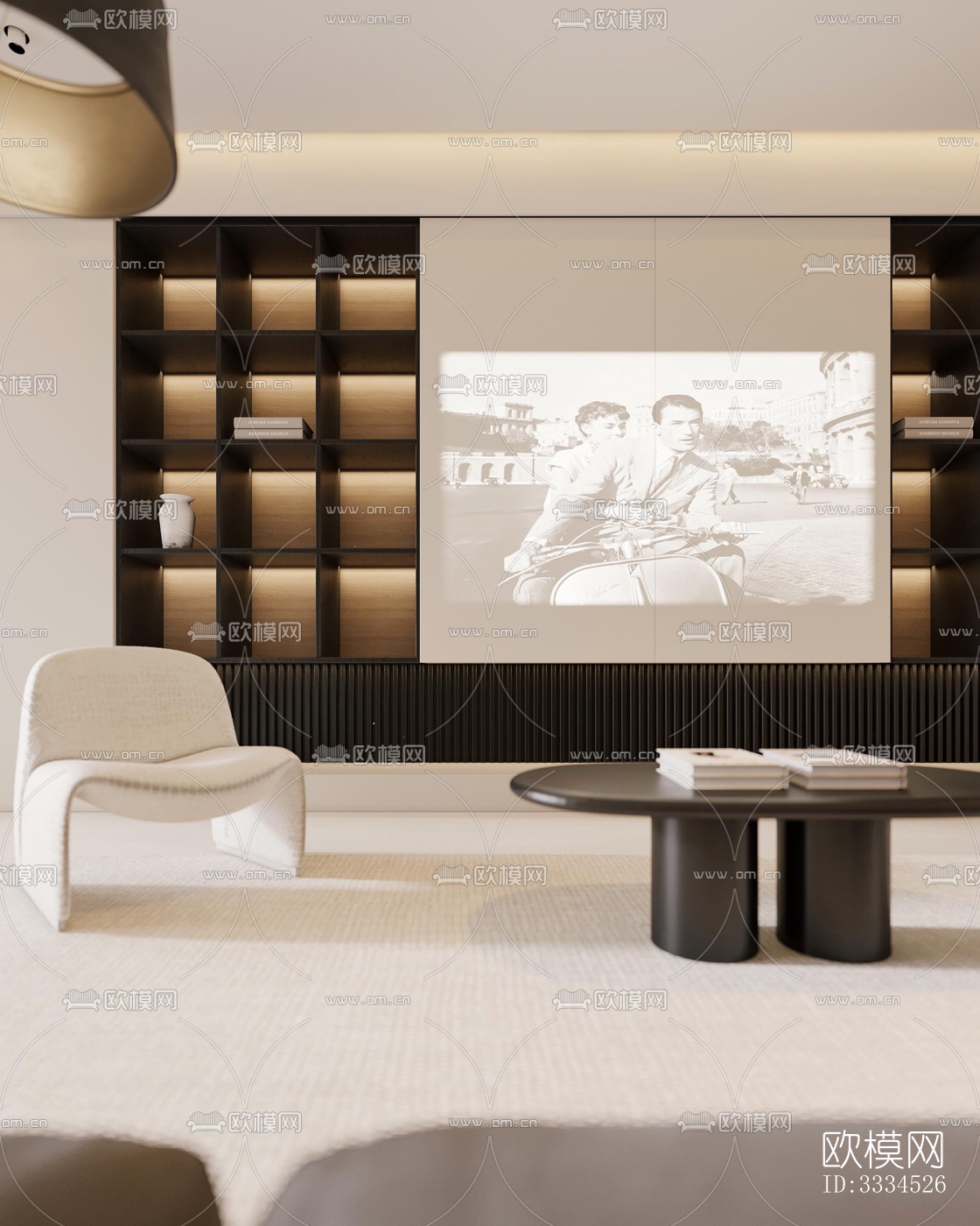 现代客厅效果图下载（渲染图9）