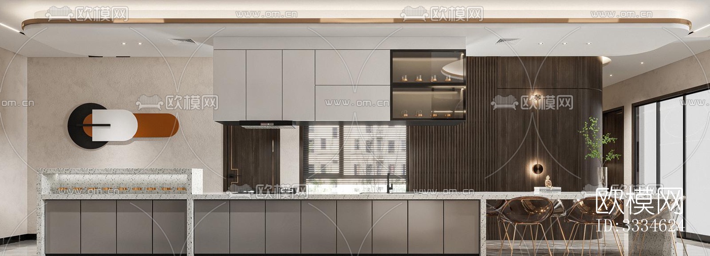 现代客厅效果图下载（渲染图1）