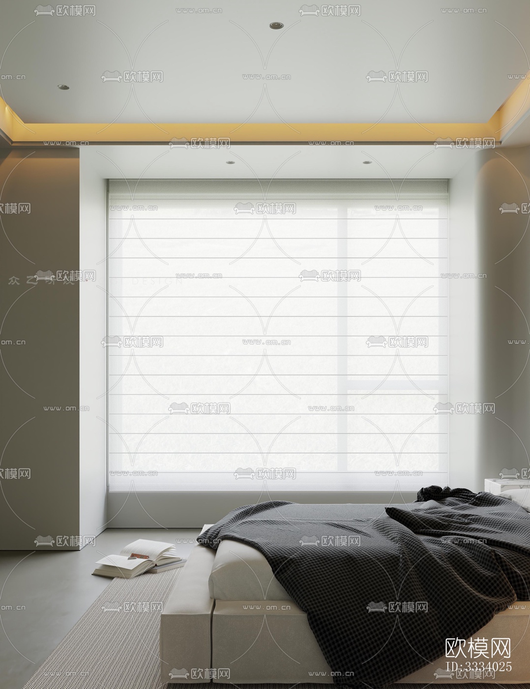 现代卧室效果图下载（渲染图2）