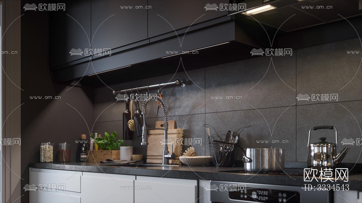 现代客厅效果图下载（渲染图2）