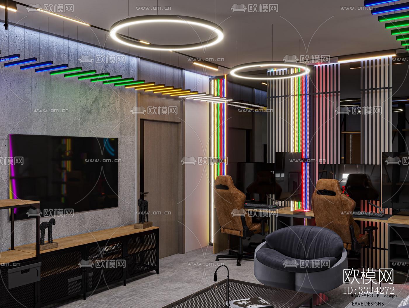 现代卧室效果图下载（渲染图3）