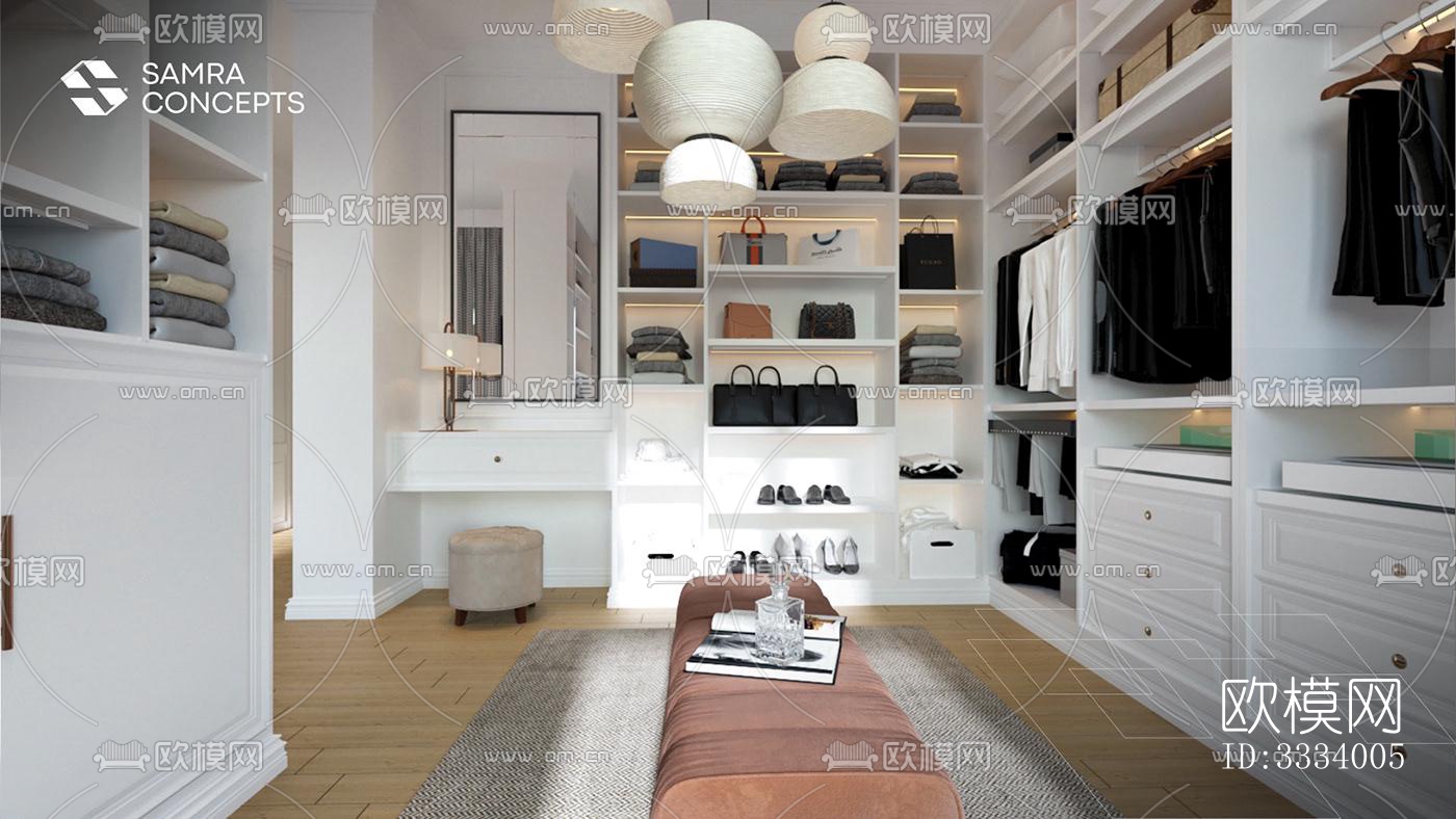 现代卧室效果图下载（渲染图7）