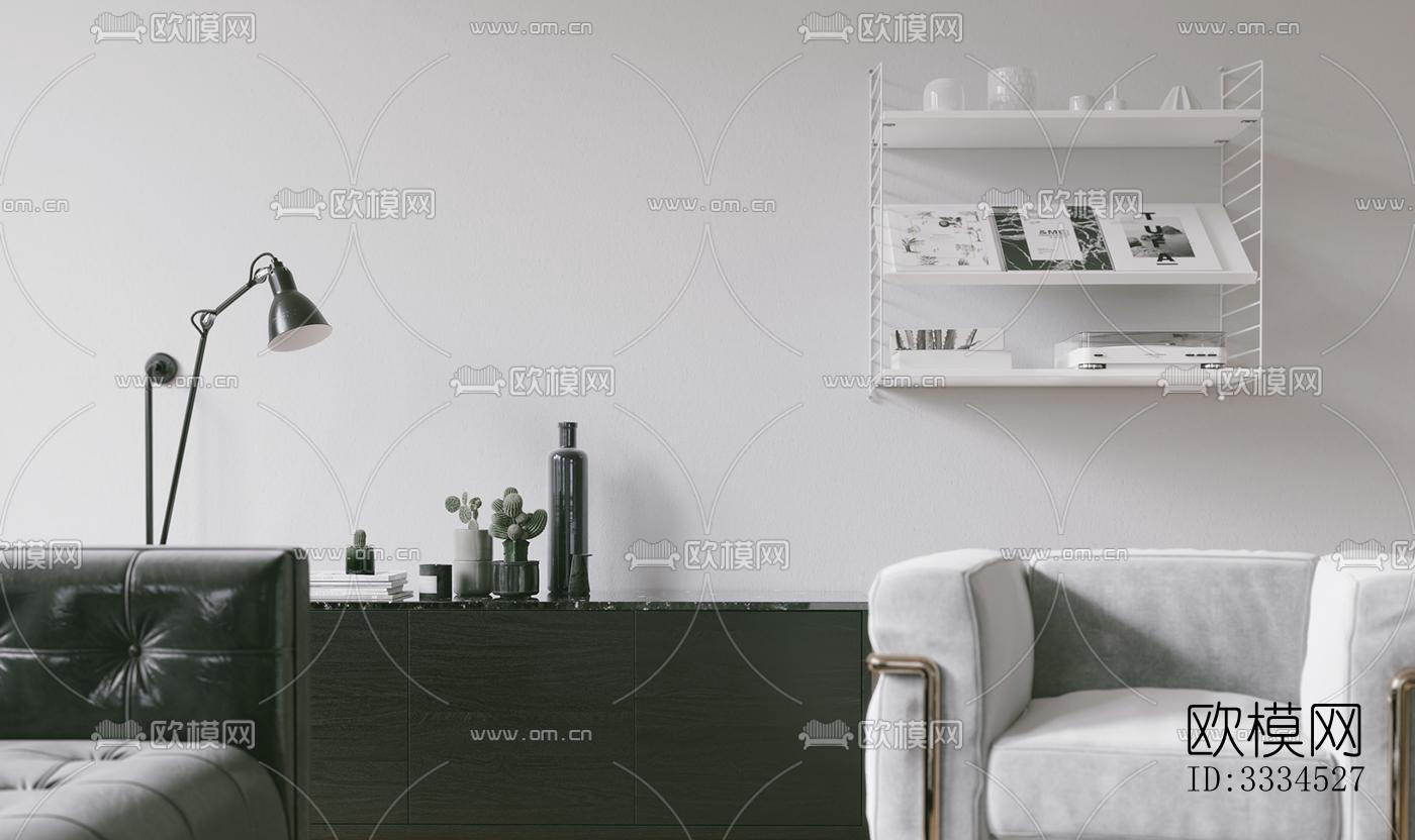 现代客厅效果图下载（渲染图9）