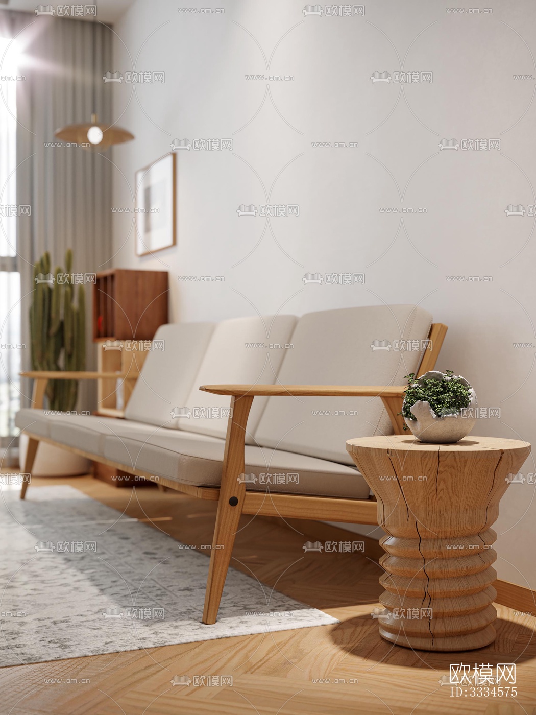 现代客厅效果图下载（渲染图3）