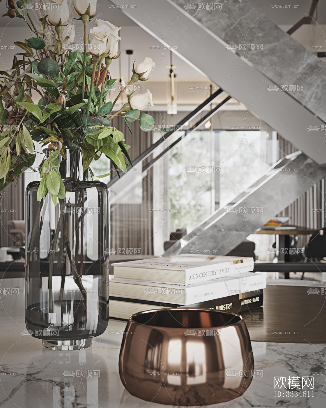 现代客厅效果图下载（渲染图1）