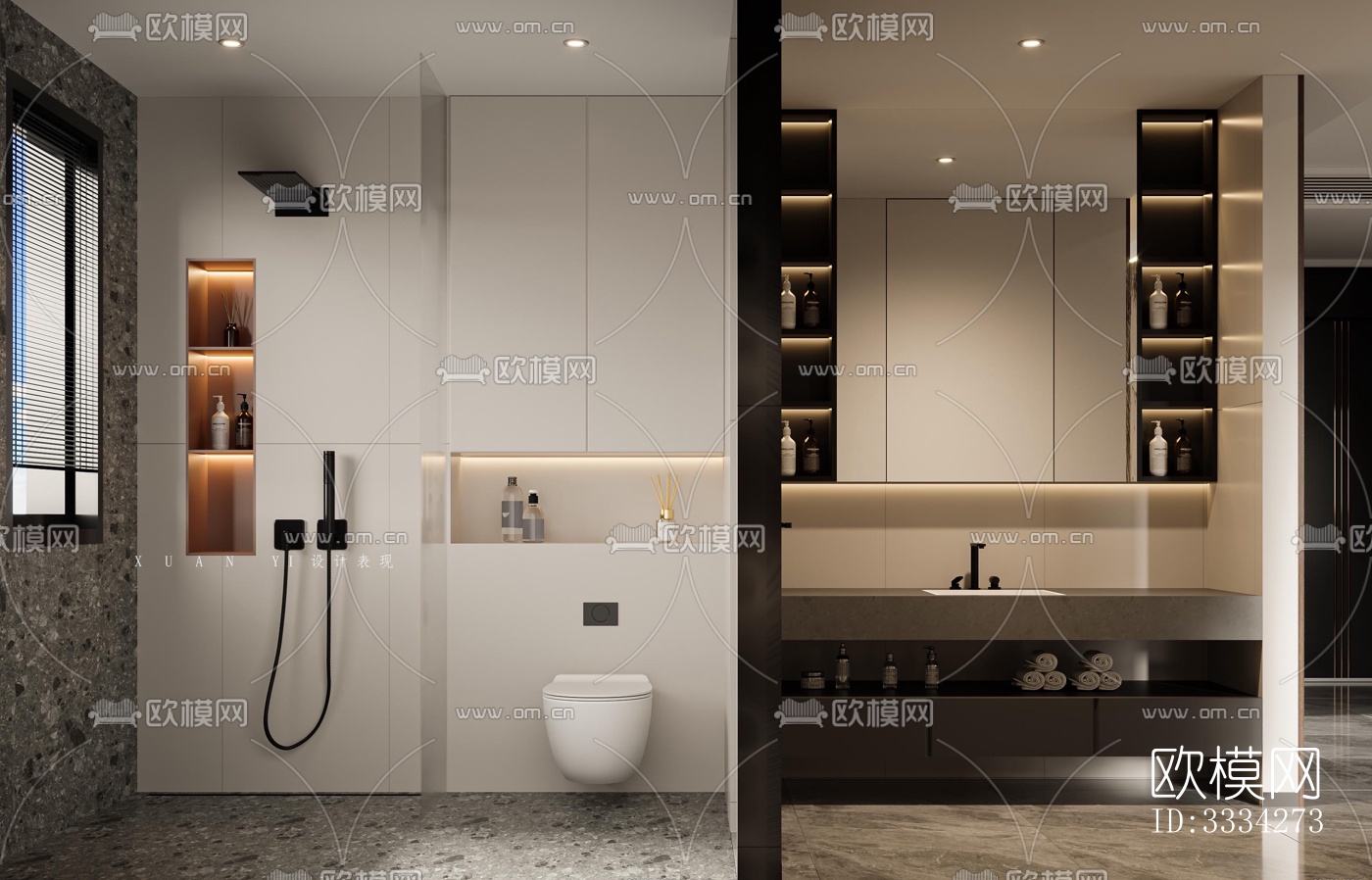 现代卧室效果图下载（渲染图5）