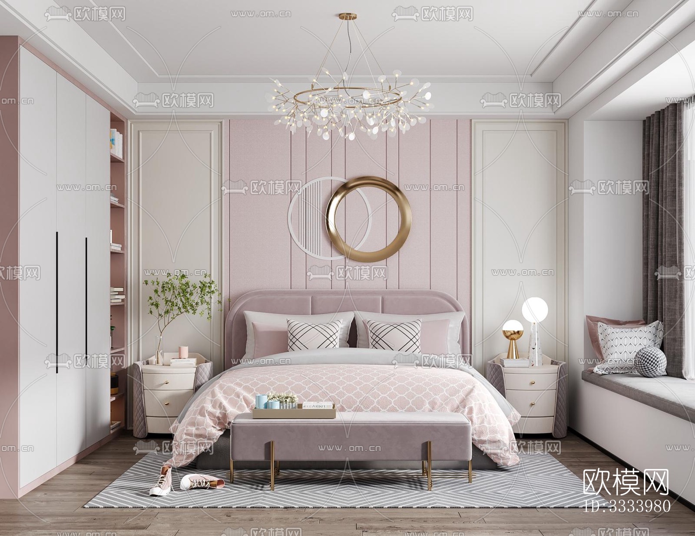 现代儿童房效果图下载（渲染图6）