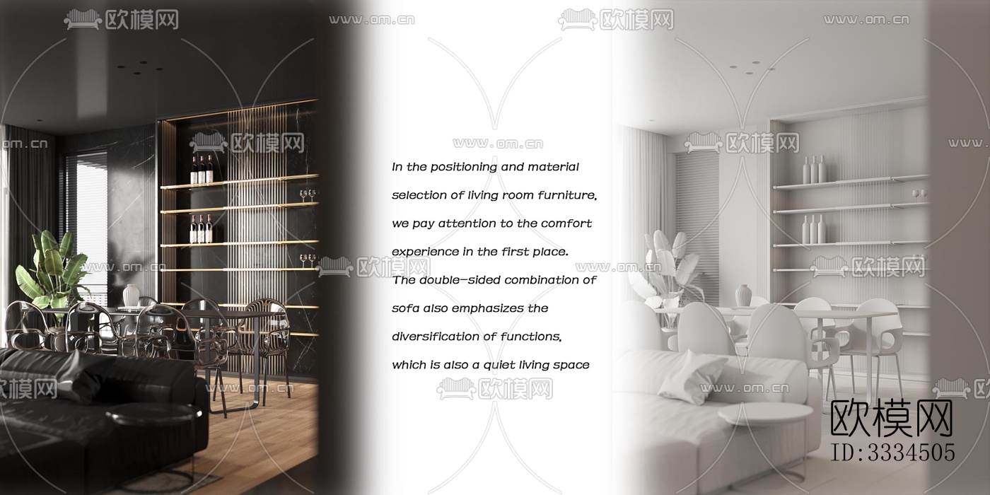 现代客厅效果图下载（渲染图6）