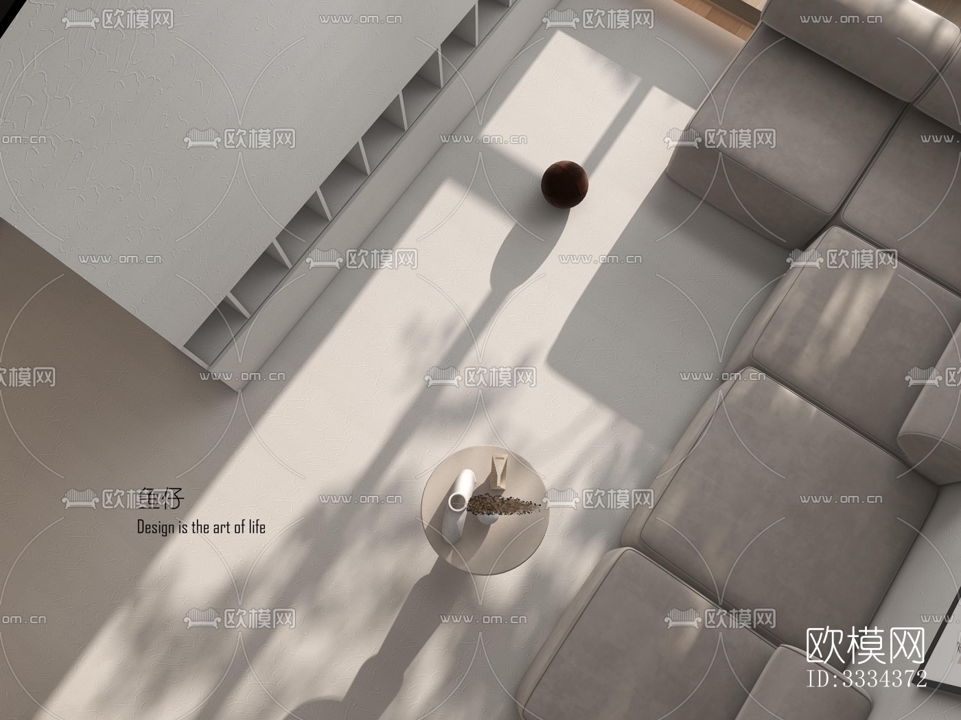 现代卧室效果图下载（渲染图3）