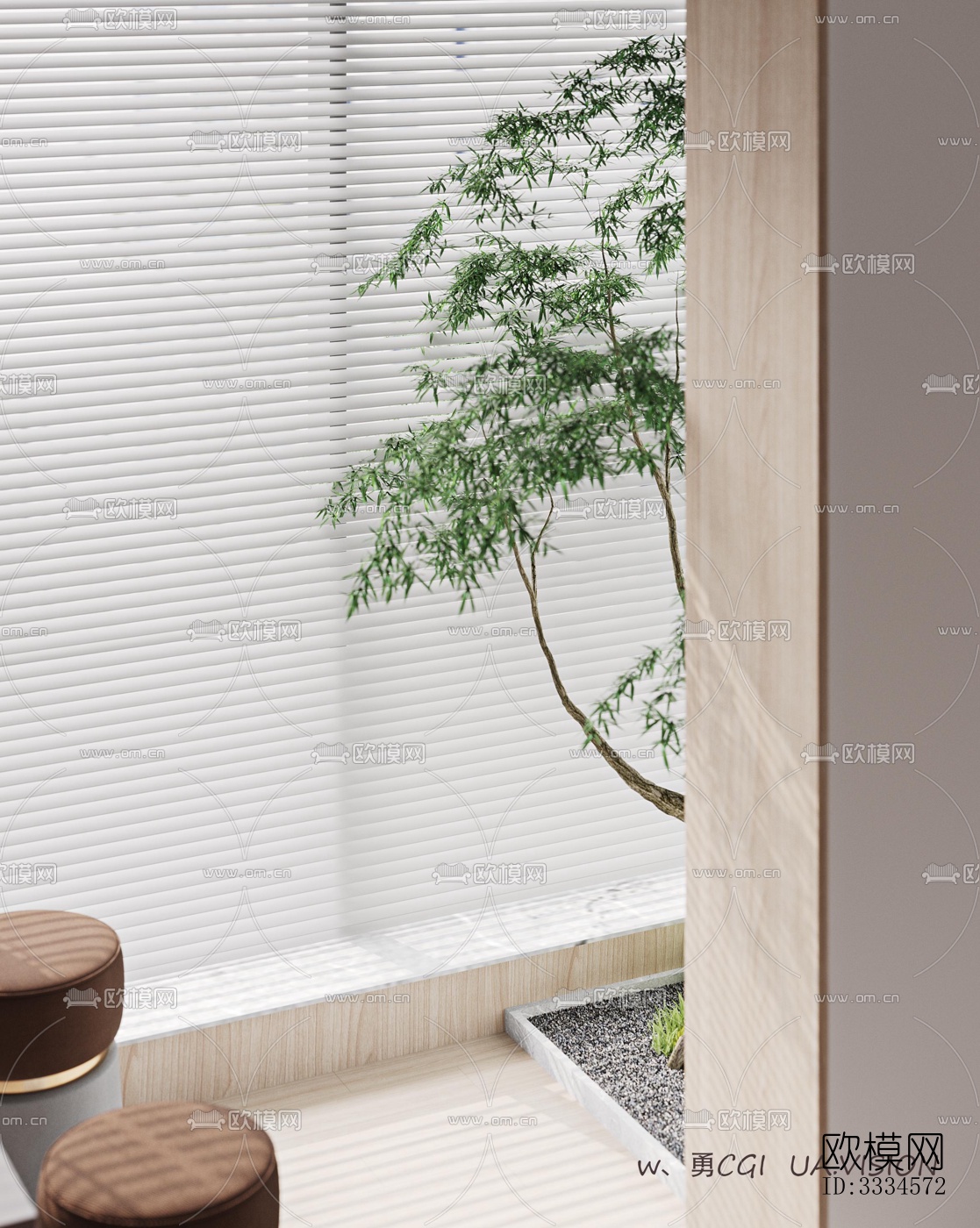 现代客厅效果图下载（渲染图6）