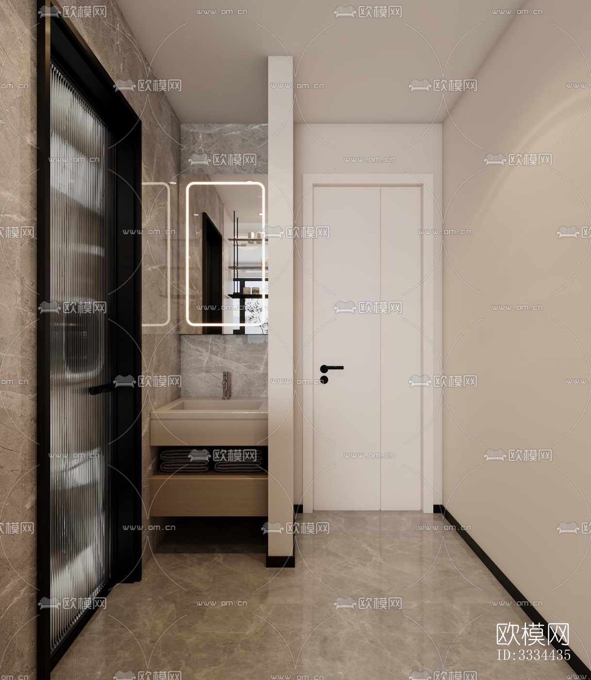 现代卧室效果图下载（渲染图5）