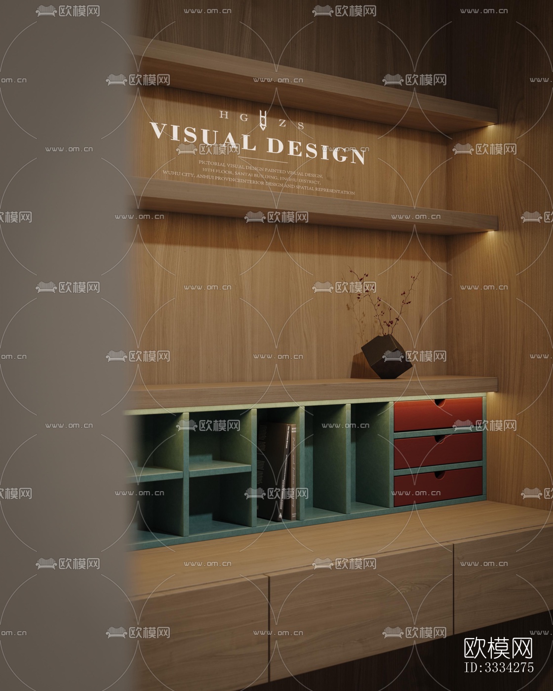 现代卧室效果图下载（渲染图7）