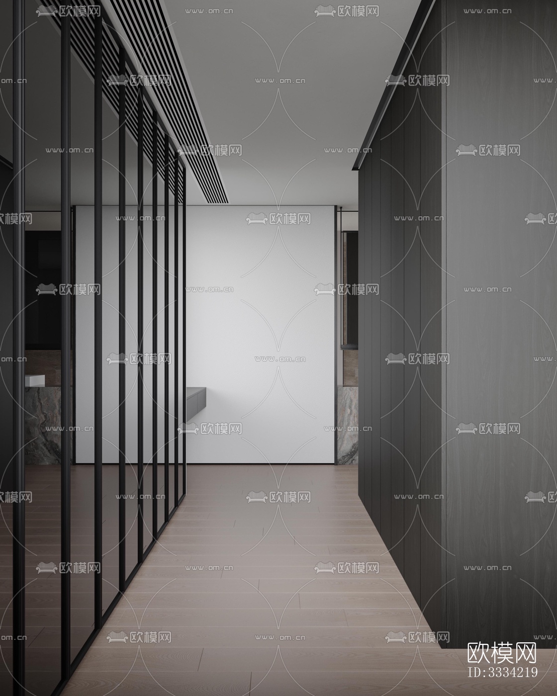 现代卧室效果图下载（渲染图7）