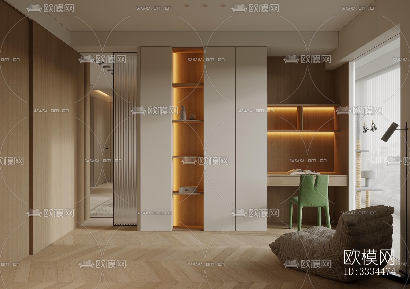 现代客厅效果图下载（渲染图13）