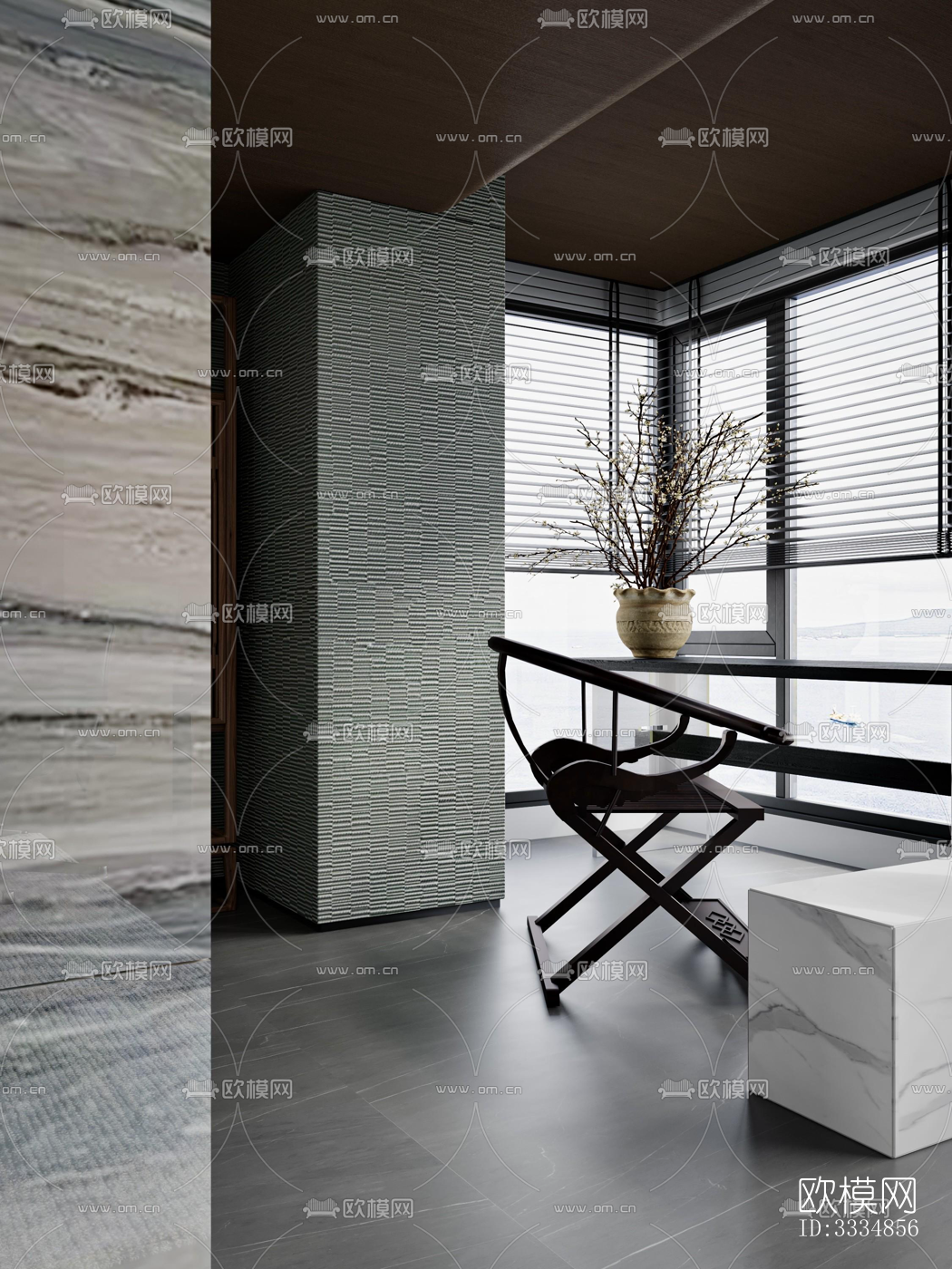 现代餐厅效果图下载（渲染图10）