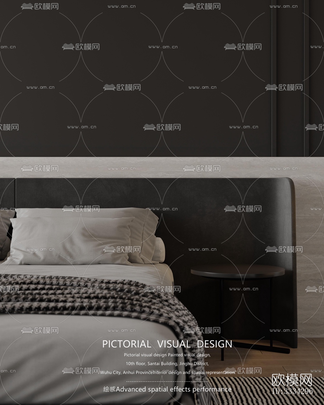 现代卧室效果图下载（渲染图9）