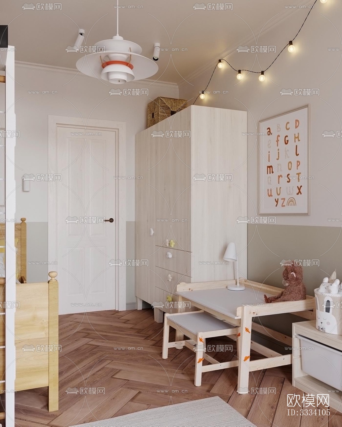 现代卧室效果图下载（渲染图5）