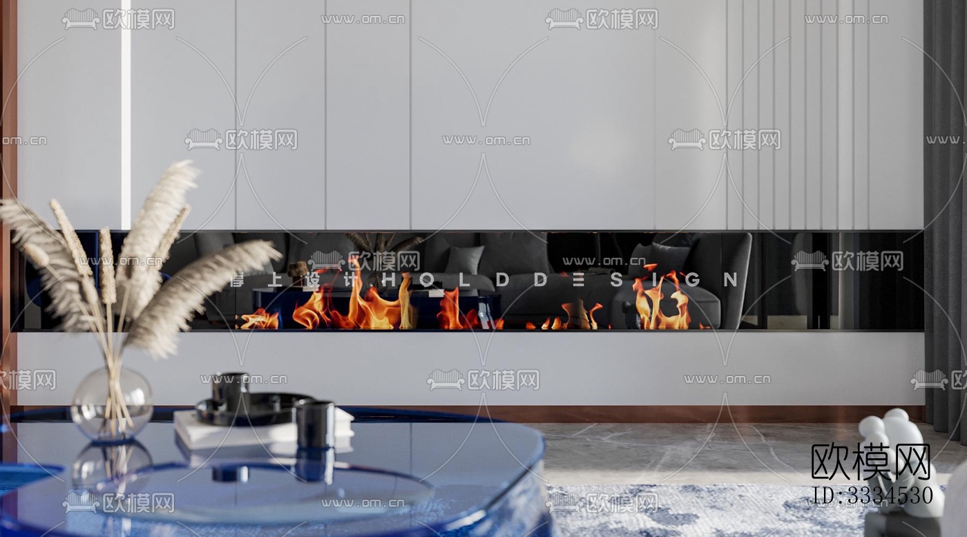 现代客厅效果图下载（渲染图6）