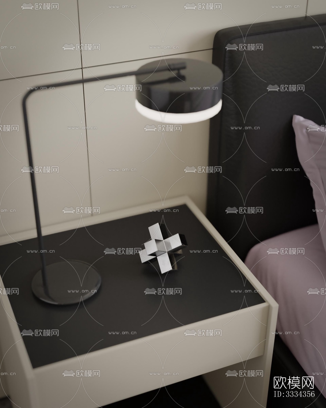 现代卧室效果图下载（渲染图7）