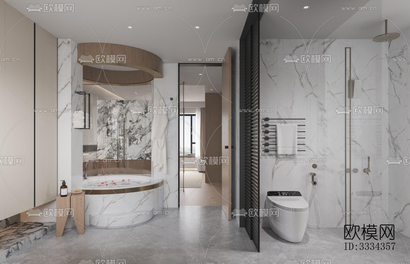 现代卧室效果图下载（渲染图2）