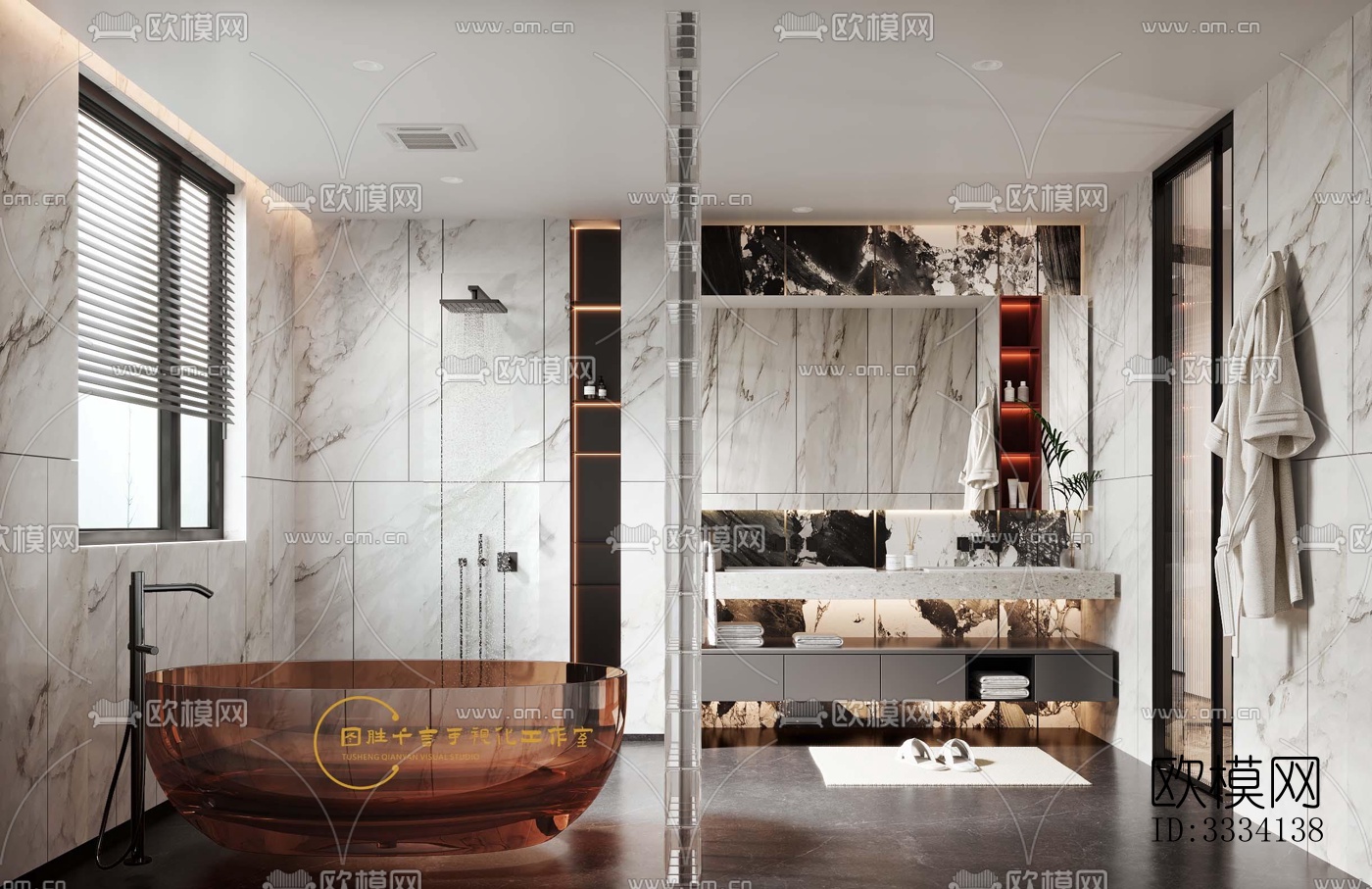 现代卧室效果图下载（渲染图6）