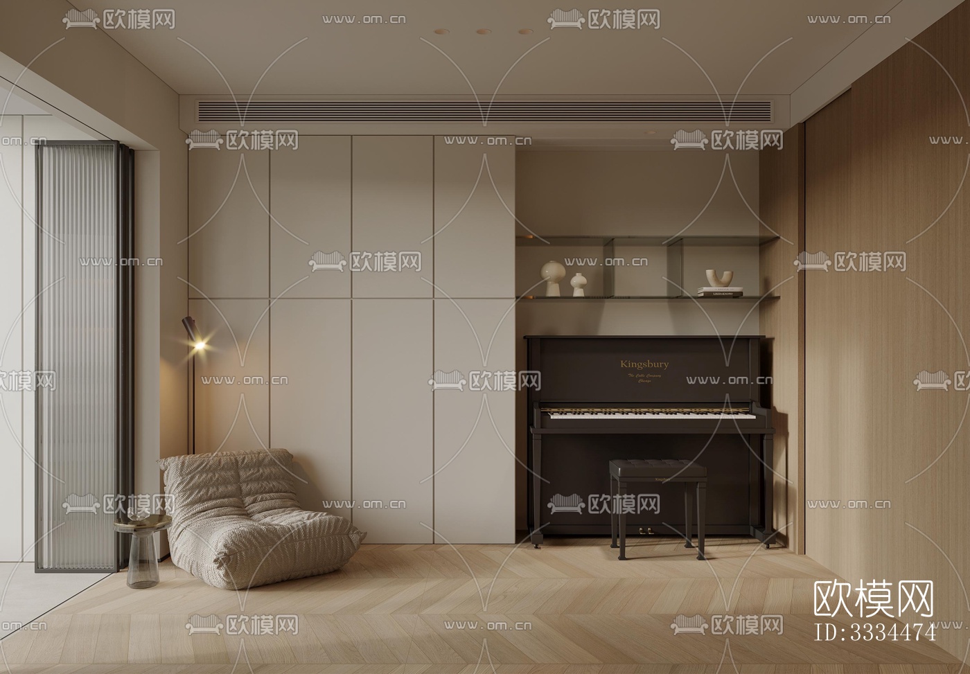 现代客厅效果图下载（渲染图11）