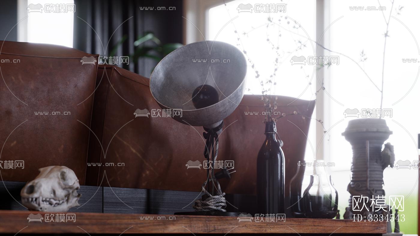 现代客厅效果图下载（渲染图10）