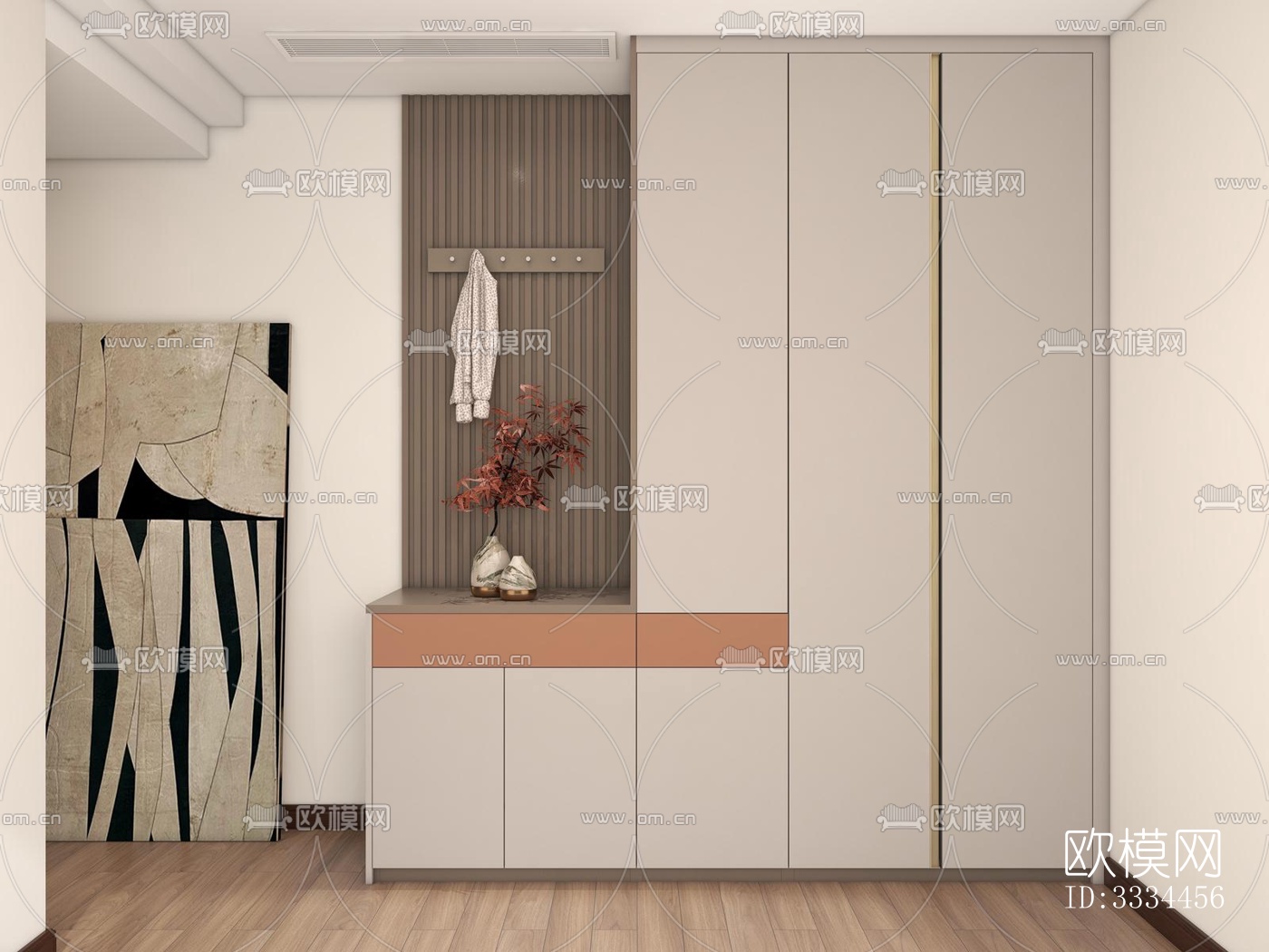 现代卧室效果图下载（渲染图4）