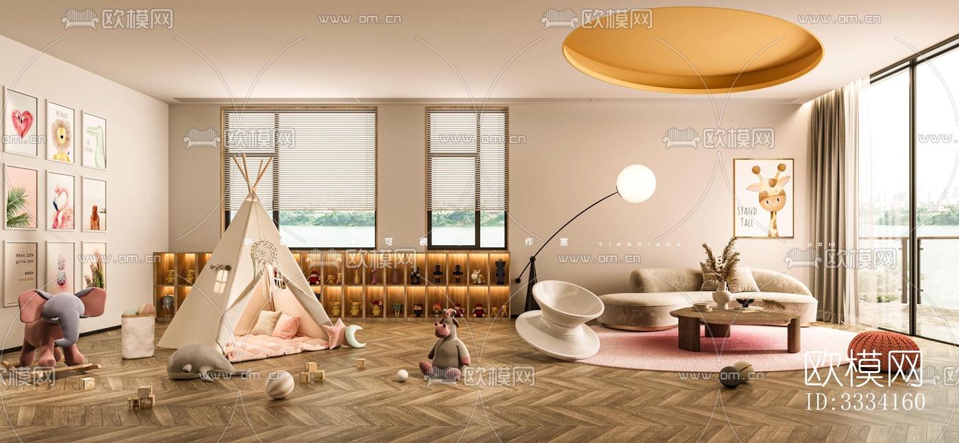 现代卧室效果图下载（渲染图1）