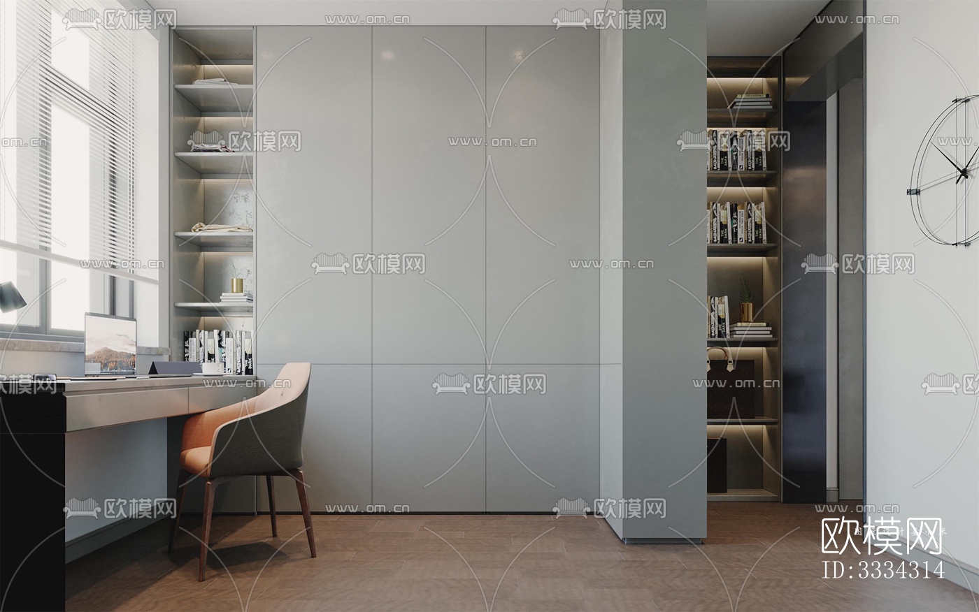 现代卧室效果图下载（渲染图6）