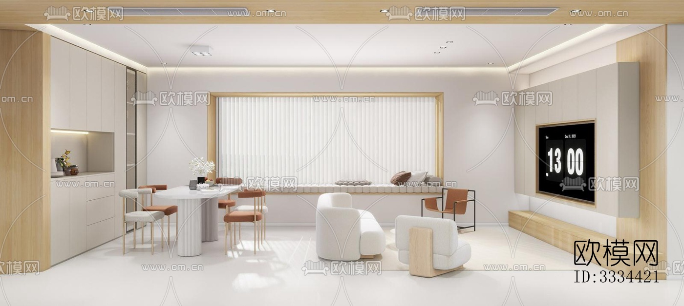 现代卧室效果图下载（渲染图2）